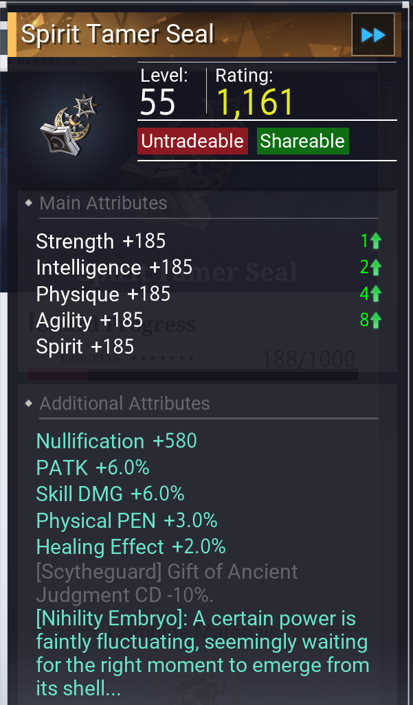 spirit tamer seal