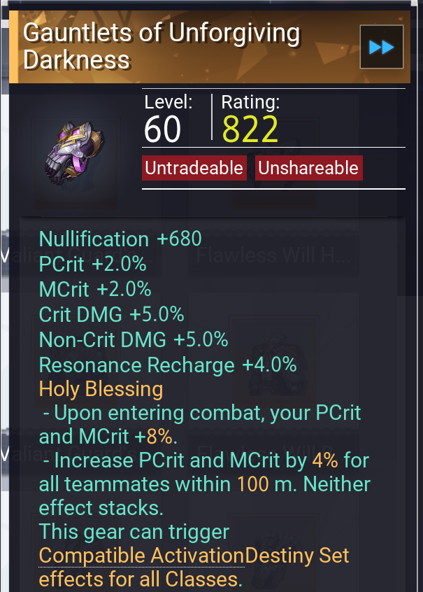 unforgiving darkness gloves